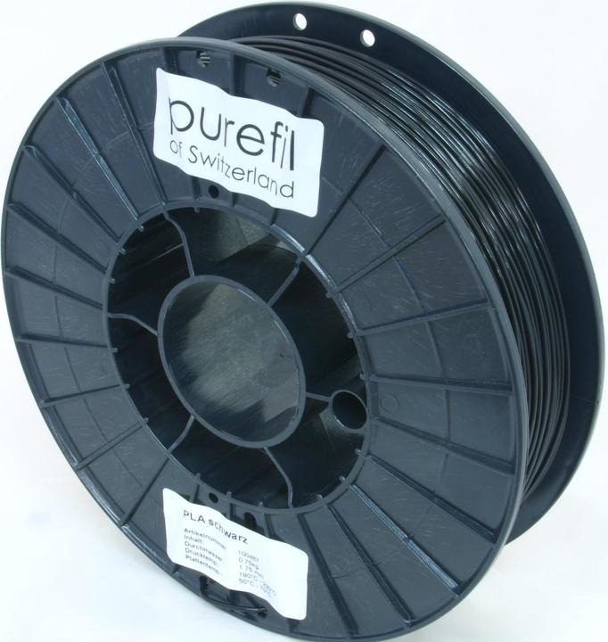 Produktbild Purefil Filament (PLA, 1.75 mm, 750 g, Schwarz)