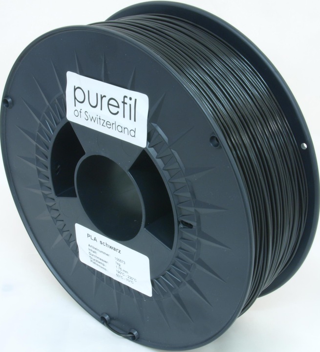 Image du produit Purefil Filament (PLA, 1.75 mm, 1000 g, Noir)