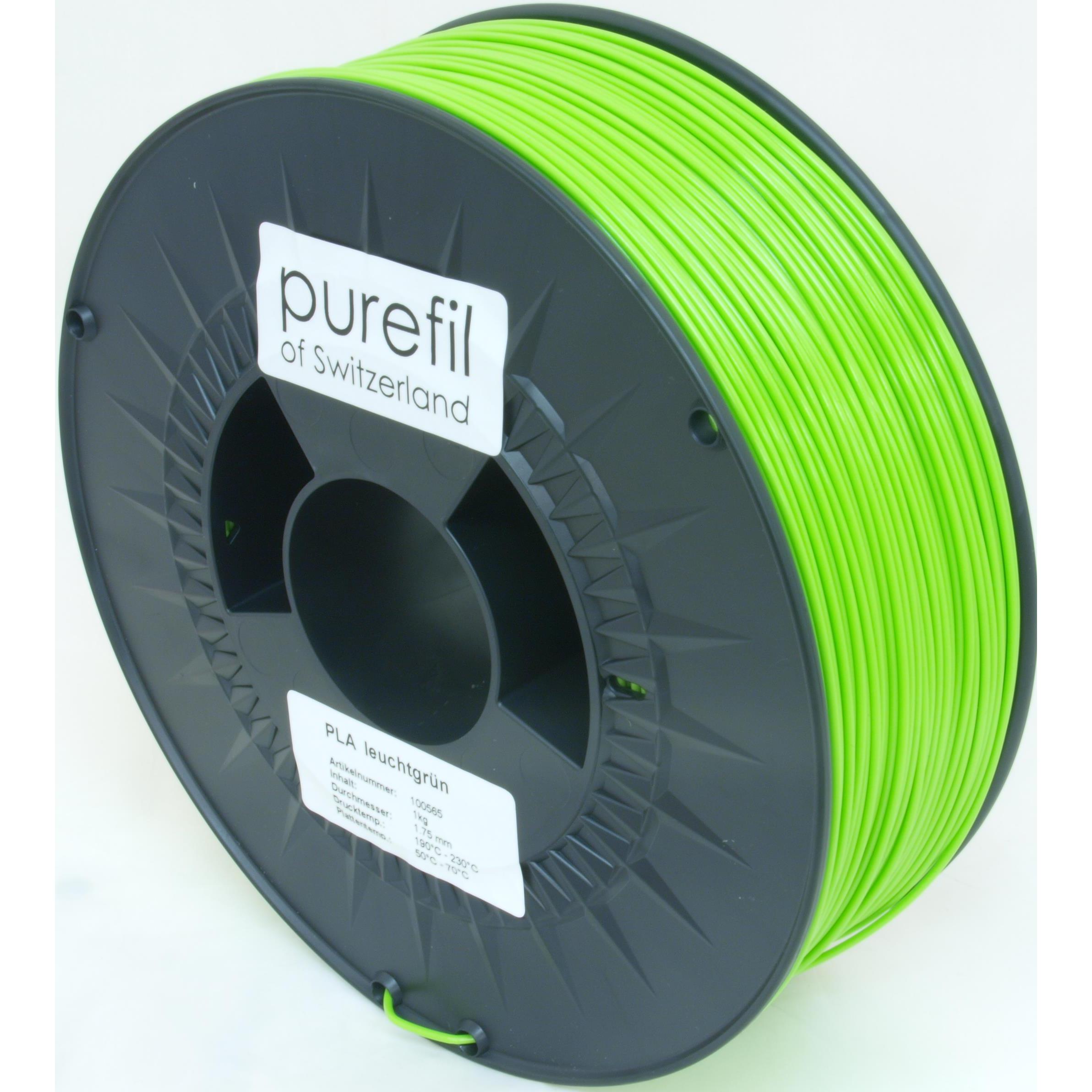 Thumbnail - Purefil Filament (PLA, 1.75 mm, 1000 g, Grün), 3D Filament, Grün