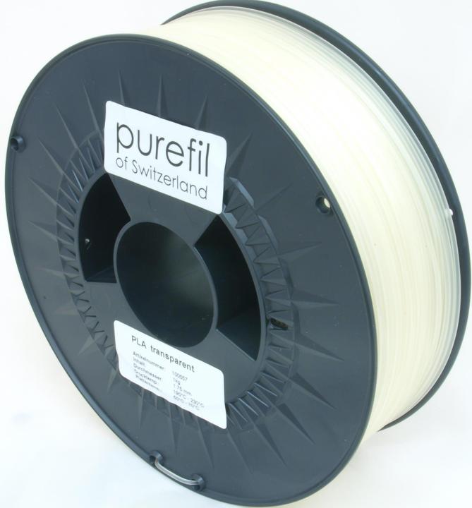 Productafbeelding Purefil Draad (PLA, 1.75 mm, 1000 g, Transparant)