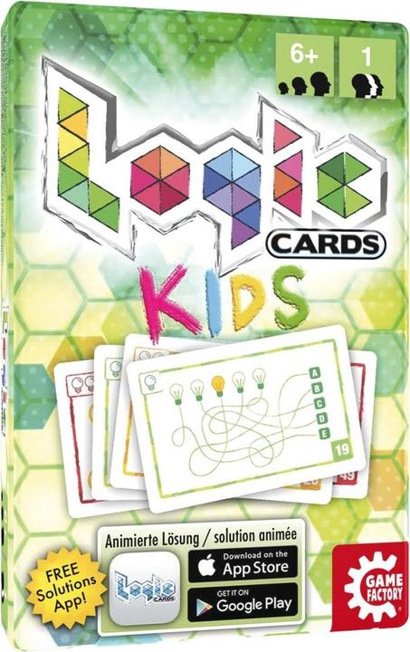 Actual product image Game Factory Logic Cards: Kids (German, English, French, Italian)