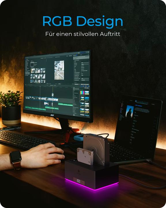 Image du produit Icy Box Docking- & Klonstation (USB-B, 1 portion)