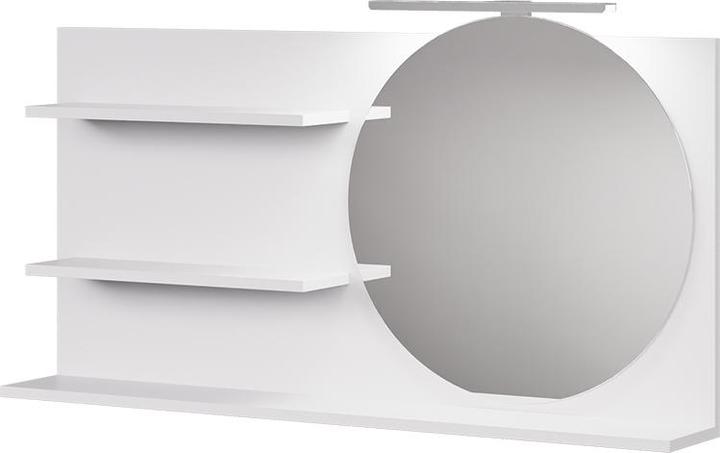 Vicco Bathroom mirror cabinet Avena, White, 100 x 50 cm with 3 open compartments