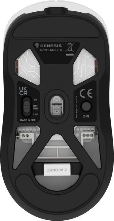 Actual product image Genesis Gaming mouse ZIRCON 660 wireless white (Wireless)