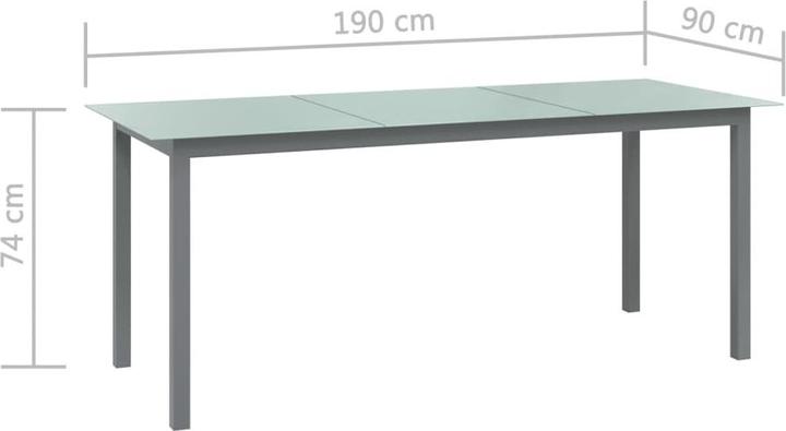 Produktbild vidaXL Gartentisch (190 x 90 x 74 cm)