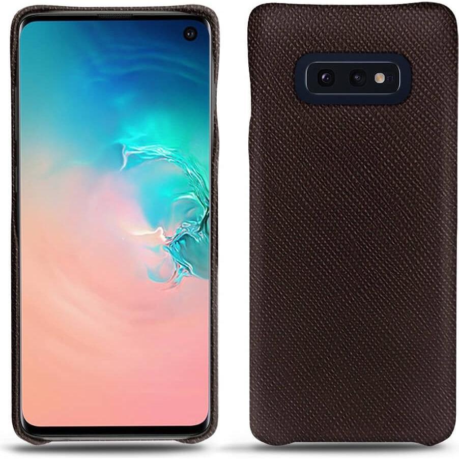 Noreve Lederschutzhülle (Samsung Galaxy S10e), Smartphone Hülle, Braun