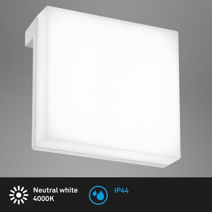 Actual product image Briloner LED mirror / surface-mounted light, set of 2, IP44, white, 2x LED / 3.5W (330 lm)