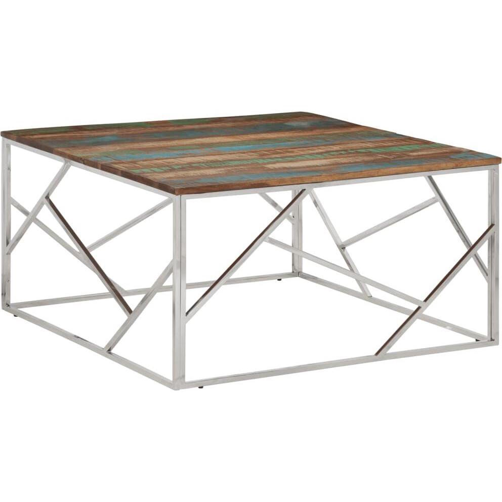 VidaXL, Couchtisch + Beistelltisch, Keefe (100 x 100 x 50 cm)