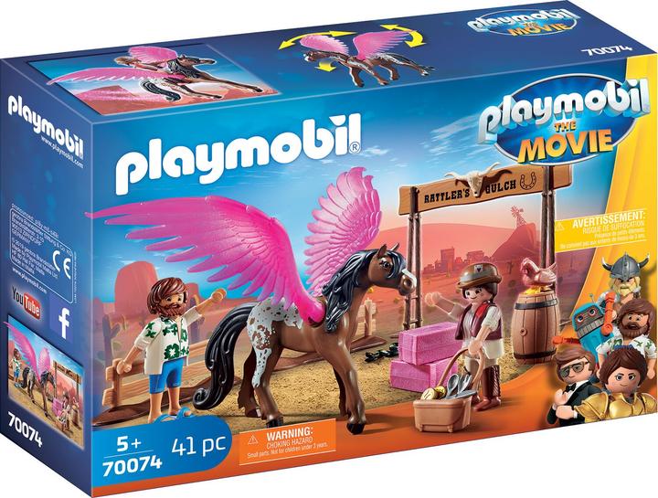 Image du produit Playmobil The Movie Marla, Del et cheval avec des ailes (70074, Playmobil The Movie)