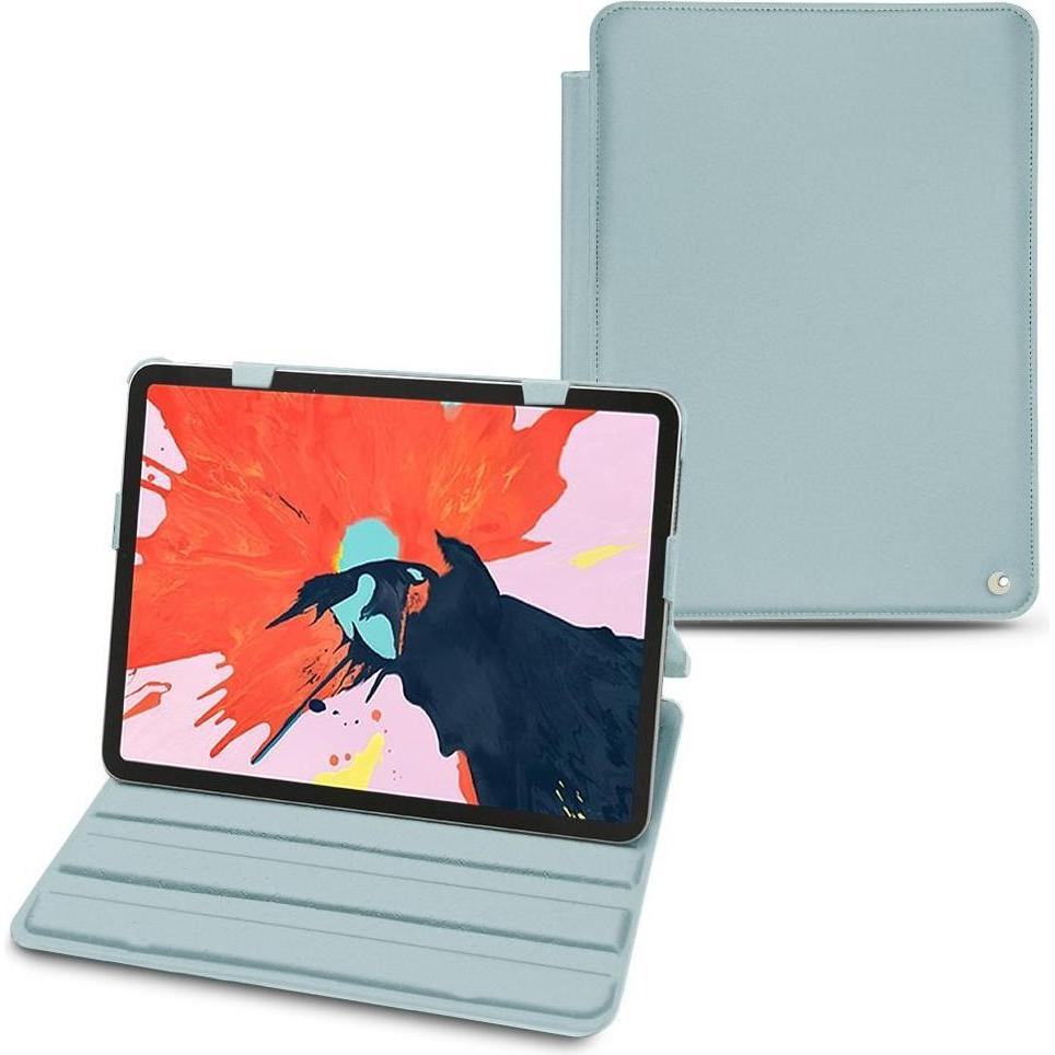 Noreve Lederschutzhülle horizontal (iPad Pro 11 2018 (1. Gen)), Tablet Hülle, Blau