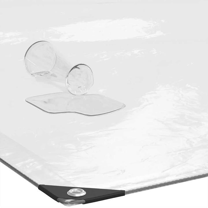 Immagine prodotto vidaXL Telone trasparente con occhielli 2x2 m telone trasparente in polietilene (200 x 200 cm)