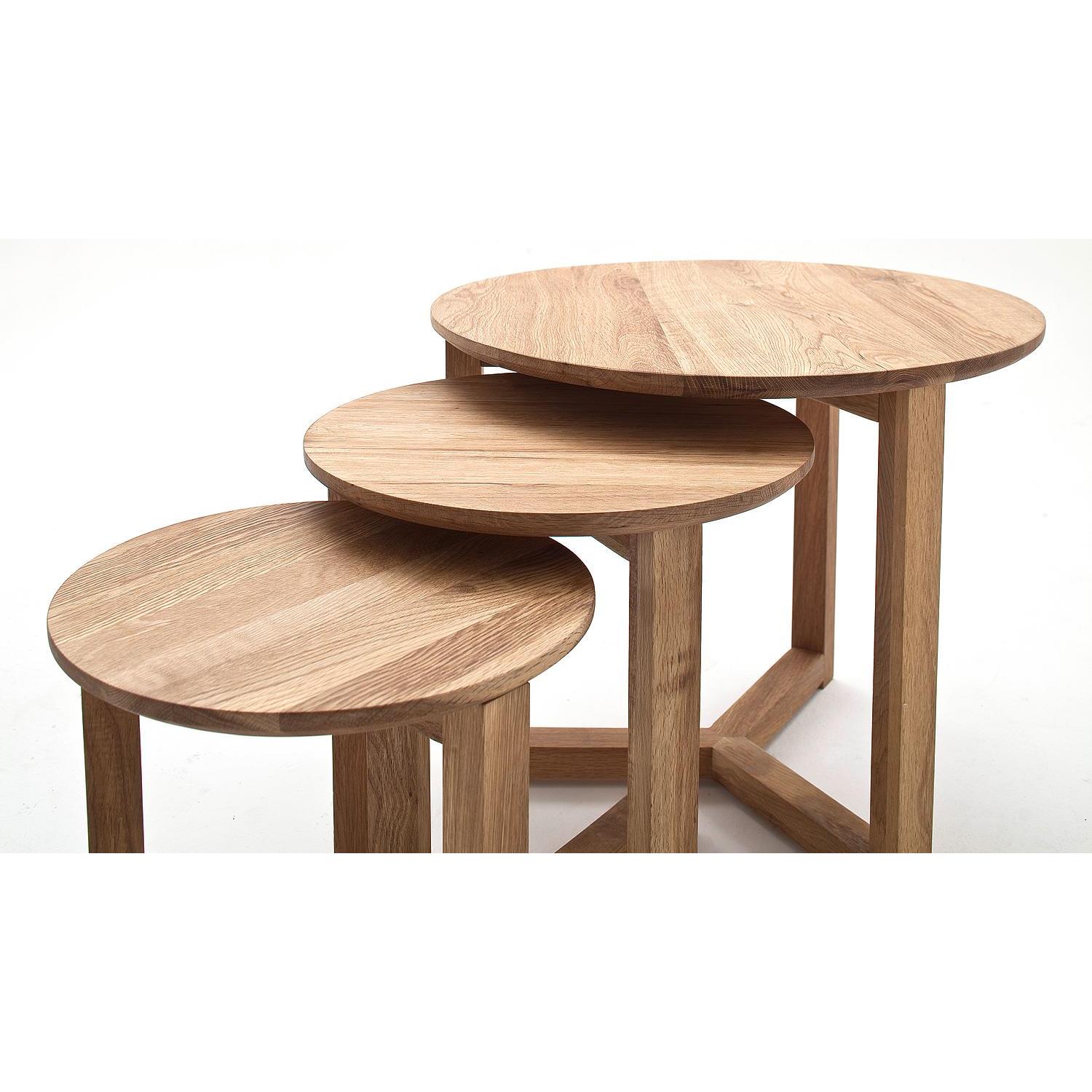 Thumbnail - Robas Lund, Couchtisch + Beistelltisch, Faye (50 x 42 cm, 35 x 35 cm, 30 x 32 cm)