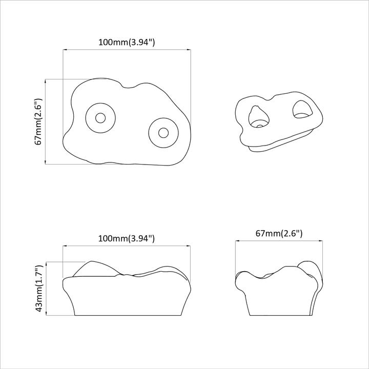 Produktbild vidaXL Klettergriff (Rot)