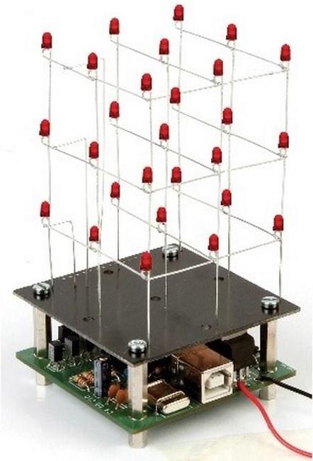 Produktbild Whadda Bausatz 3D LED-Würfel 3 x 3 x 3