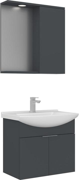 Produktbild Homitis Purus 65 Bathroom Cabinet With Sink & Mirror Set (2 Pieces)
