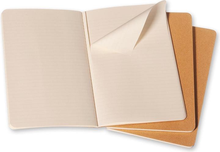 Image du produit Moleskine Cahier Grand Set de 3 (A6, À rayures, Couverture souple)