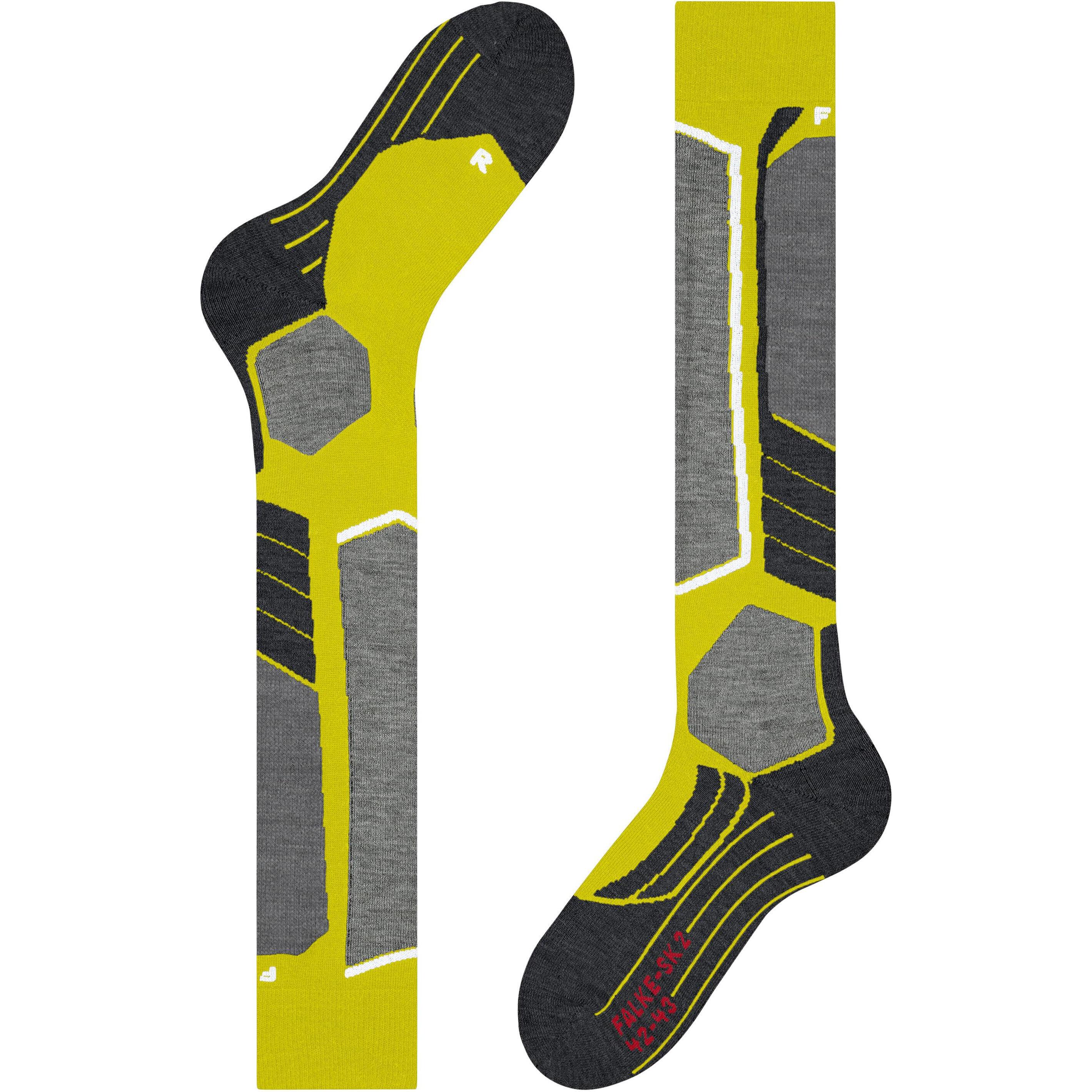 Thumbnail - Falke, Damen, Sportsocken, SK2 Intermediate Damen Skiing Kniestrümpfe (37 - 38), Gelb