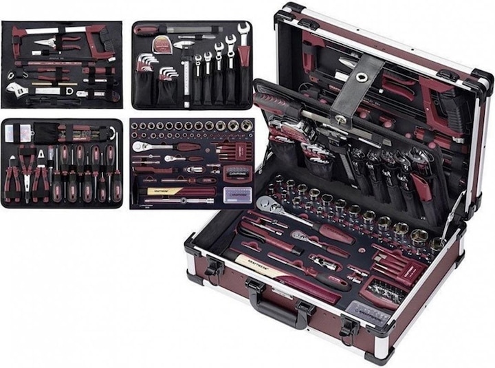 Actual product image Kraftwerk Professional aluminium tool case (263 pieces)