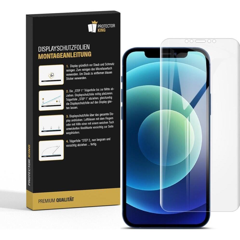 Thumbnail - Protectorking 2x Premium Displayschutzfolie Matt Entspiegelt (2 Stück, Apple iPhone 12 Pro), Smartphone Schutzfolie