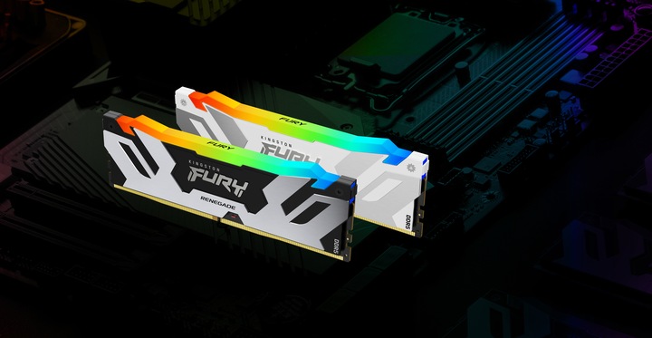 Produktbild Kingston D5 16GB 6000-32 Renegade RGB wh KFY XMP (1 x 16GB, 6 MHz, DDR5-RAM, DIMM)