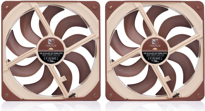 Actual product image Noctua NF-A14x25 G2 PWM Sx2-PP (140 mm, 2 x)