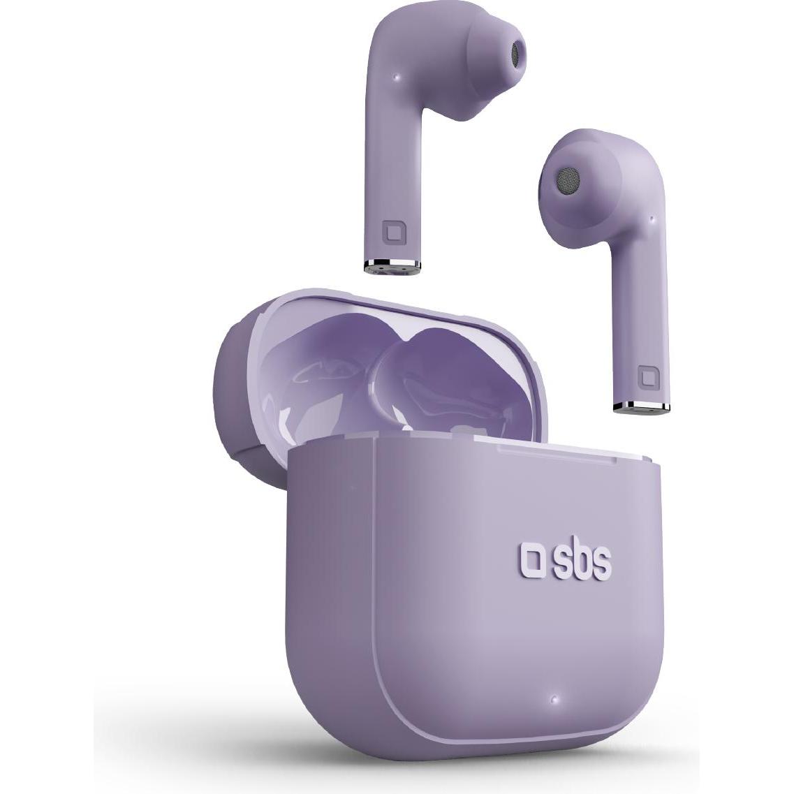SBS Beat Free  True Wireless Stereo-Ohrhörer mit Touch-Steuerung (3 h, Kabellos), Kopfhörer, Violett
