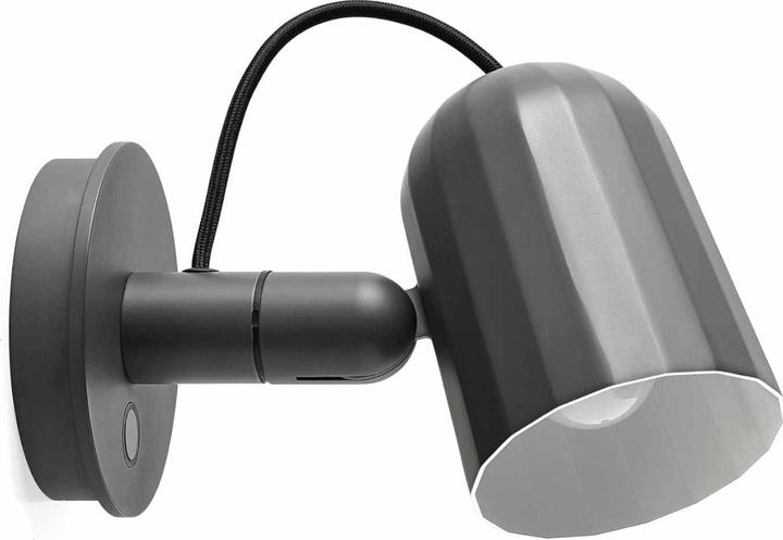 HAY Noc Button Wandleuchte Dark grey (470 lm, E14)