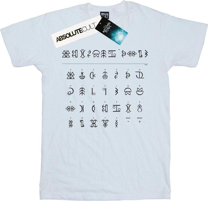 Immagine prodotto Disney Maglietta con l'alfabeto di Artemis Fowl Gnommish (XXL)