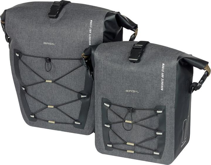 Actual product image Basil Navigator Storm MIK Side M (15 l, Rear rack bag)