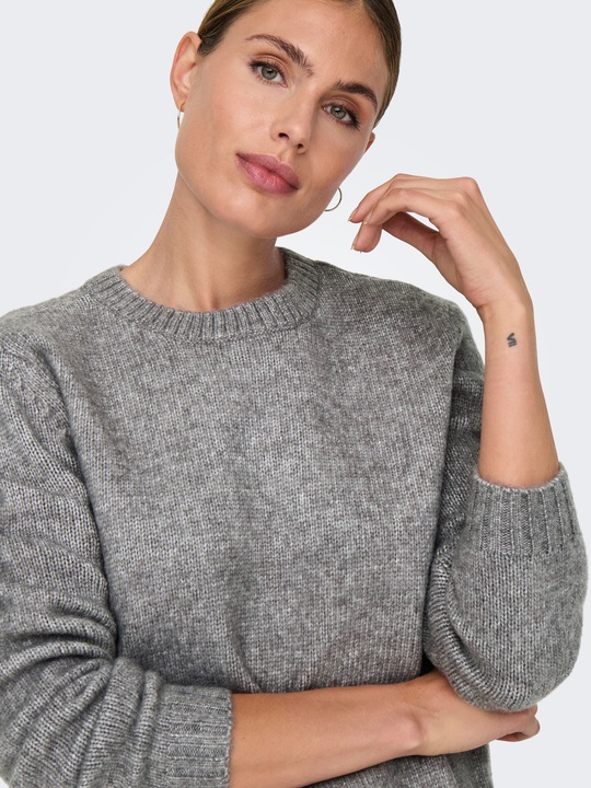 Immagine prodotto JdY Knit Fit Scollo rotondo Polsini a coste Pullover Maglione lavorato a maglia (L)
