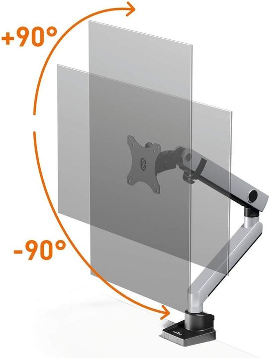 Produktbild Durable Monitorhalt. SELECT PLUS m Arm f 1 Mon. Tischb. Sil. (Tisch, 32", 8 kg)