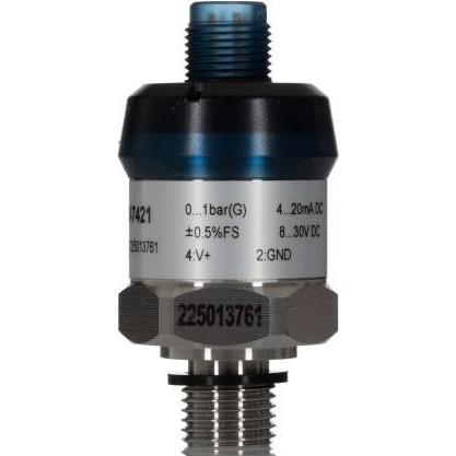 Rs Pro G1/4A ISO 1179-2 Drucksensor 0bar bis 1bar, für Luft, Flüssigkeit, gemischtes Öl, Wasser, Messtechnik