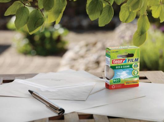 Produktbild tesa 8x tesafilm ECO & CLEAR, lösungsmittelfrei und alterungsbeständig (19 mm)