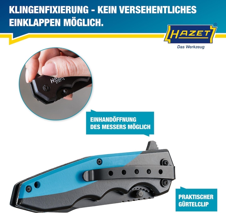 Produktbild HAZET Klappmesser 2157-3 ∙ 201 mm (Cutter)
