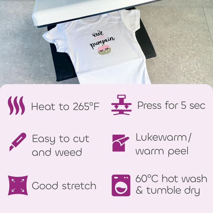 Produktbild Poli-tape Aufbügelfolie Pastel A4, mehrfarbig, 5 Stück