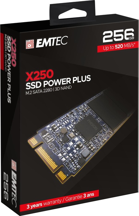 Produktbild Emtec Festplatten-SSD X250 256 GB M.2 2280 SATA III (ECSSD256GX250) (256 GB, M.2 2280)