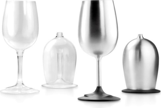 Actual product image GSI Nesting Wine Glass Glacier Stainless