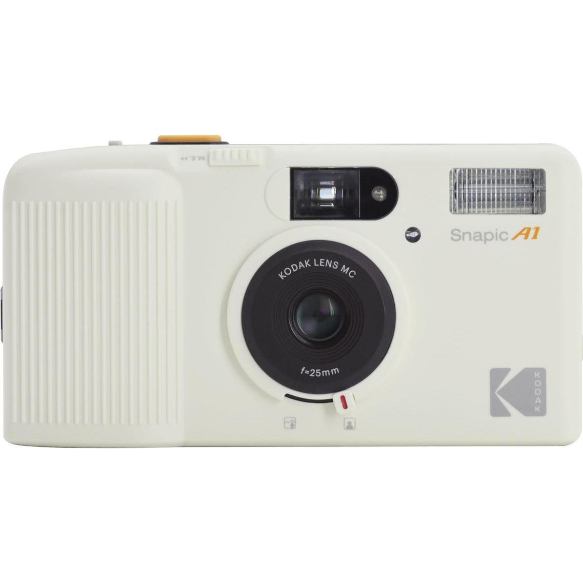 Kodak Snapic A1 35mm Film Camera Ivory White, Pellicole analogiche e istantanee, Bianco