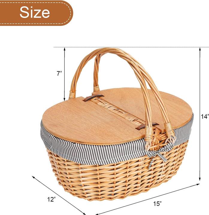 Produktbild Zormy Picknickkorb aus Weidengeflecht