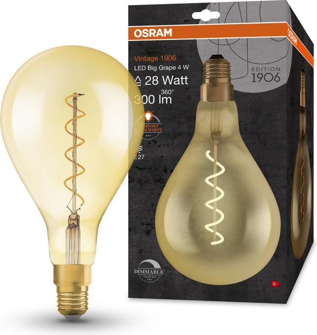Immagine prodotto Osram Annata 1906 (E27, 5 W, 300 lm, 4 x, G)