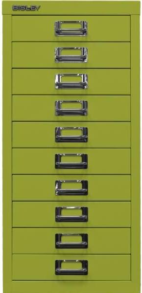 Image du produit Bisley MultiDrawer™ L2910 Armoire à tiroirs vert 10 tiroirs 27,8 x 38,0 x 59,0 cm