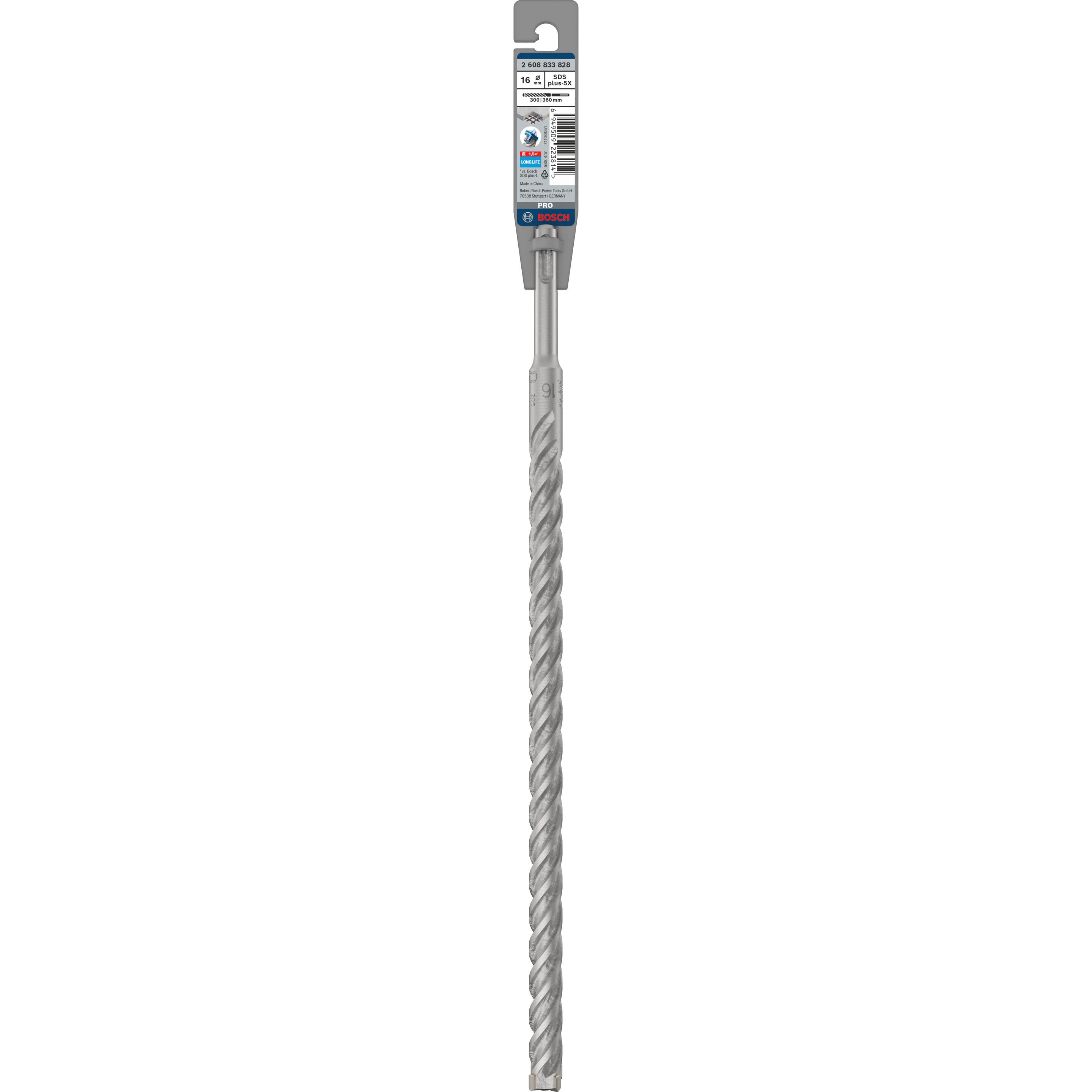 Thumbnail - DIY, Bohrereinsatz, PRO SDS plus-5X Hammerbohrer, 16 x 300 x 360 mm (16 Millimeter)