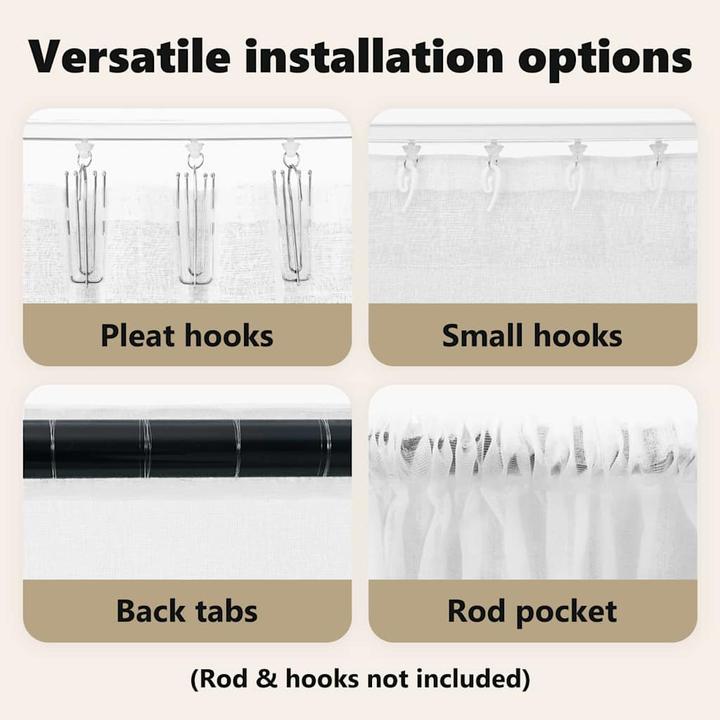 Produktbild vidaXL Voile-Vorhang (140 x 225 cm)