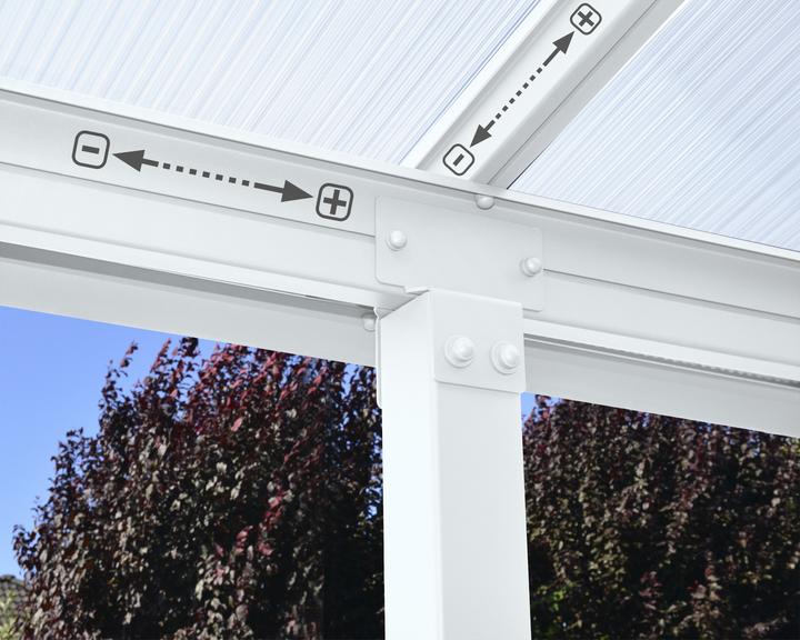 Actual product image Palram Canopia Olympia 3x4.2 patio roof 425 x 295 cm white
