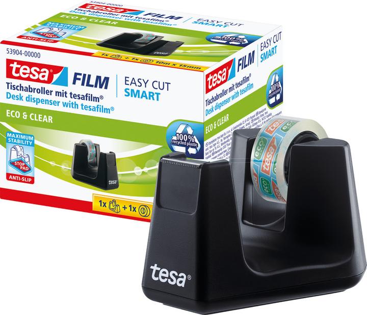 Image du produit tesa Dérouleur de ruban adhésif EASY CUT SMART pour tables, avec technologie antidérapante, y compris 1