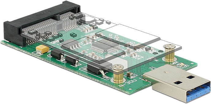 Immagine prodotto Delock Convertitore connettore USB > mSATA full size