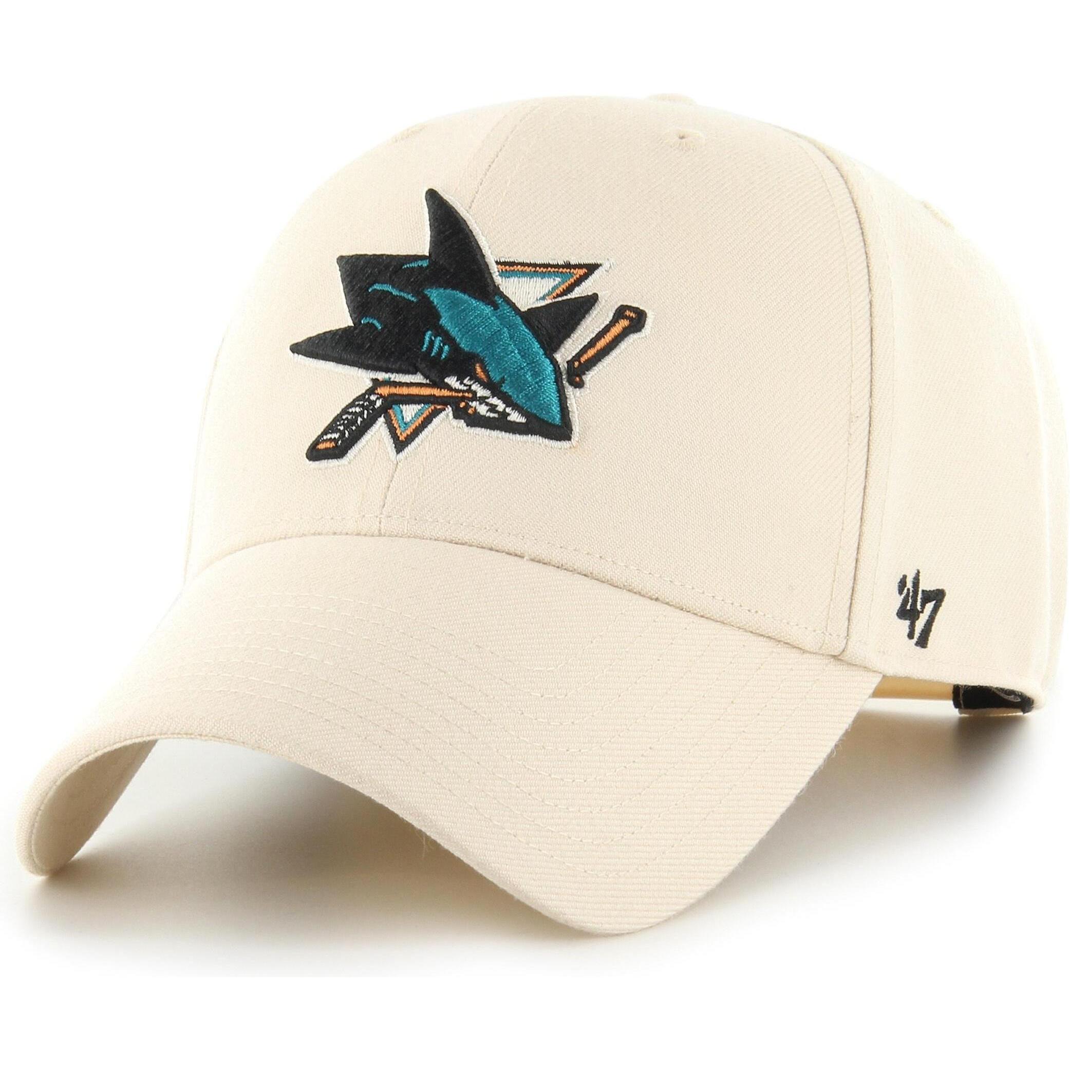 47 Brand, Uomini, Cappellino, Cappellino Snapback - NHL San Jose Sharks Beige Naturale, Beige