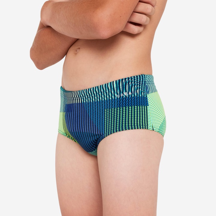 Image du produit Nabaiji Maillot de bain trunk natation Garçon - Side bleu vert (14, 15, 16)