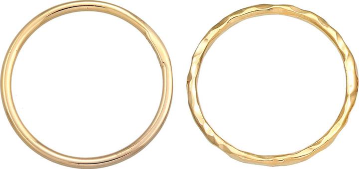 Image du produit Elli Bague empilable Stacking Bandring Set de 2 pièces 925 argent (56, Argent 925)