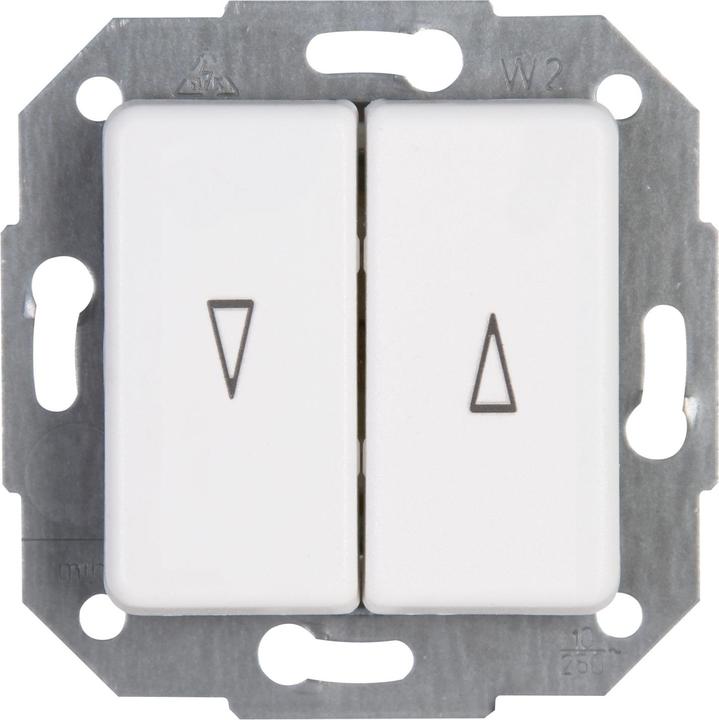 Actual product image Kopp Insert switch for blinds Europe Arctic white, matt 614513080
